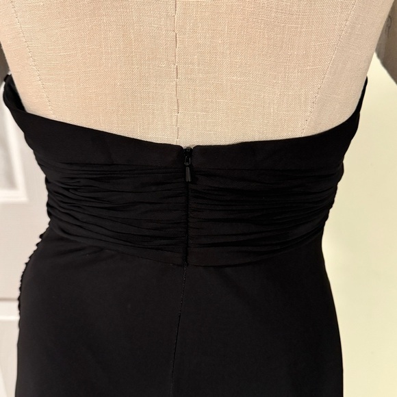 Mac Duggal Black Ring Cutout Halter Gown – Size 2 Formal Wedding Guest Black Tie - Picture 7 of 12